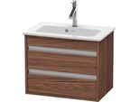 Duravit Ketho Waschtischunterbau wandhängend Nussbaum dunkel Matt 600x385x480 mm - KT645202121 KT645202121