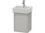 Duravit Ketho Waschtischunterbau wandhängend Betongrau Matt 400x320x550 mm - KT6630L0707 KT6630L0707