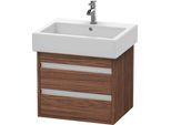 Duravit Ketho Waschtischunterbau wandhängend Nussbaum dunkel Matt 550x440x480 mm - KT663602121 KT663602121