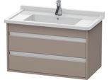 Duravit Ketho Waschtischunterbau wandhängend Basalt Matt 800x455x480 mm - KT664404343 KT664404343