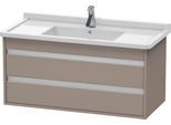 Duravit Ketho Waschtischunterbau wandhängend Basalt Matt 1000x455x480 mm - KT664504343 KT664504343