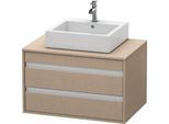 Duravit Ketho Konsolenwaschtischunterbau wandhängend Leinen Matt 800x550x496 mm - KT665407575 KT665407575