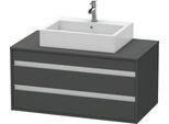 Duravit Ketho Konsolenwaschtischunterbau wandhängend Graphit Matt 1000x550x496 mm - KT665504949 KT665504949
