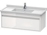 Duravit Ketho Waschtischunterbau wandhängend Weiß Hochglanz 1000x455x410 mm - KT666502222 KT666502222