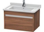 Duravit Ketho Waschtischunterbau wandhängend Nussbaum Matt 800x455x410 mm - KT666407979 KT666407979