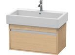 Duravit Ketho Waschtischunterbau wandhängend Natur Eiche Matt 750x440x410 mm - KT668703030 KT668703030