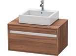 Duravit Ketho Konsolenwaschtischunterbau wandhängend Nussbaum Matt 800x550x426 mm - KT669407979 KT669407979