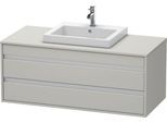 Duravit Ketho Konsolenwaschtischunterbau wandhängend Betongrau Matt 1200x550x496 mm - KT675600707 KT675600707