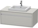 Duravit Ketho Konsolenwaschtischunterbau wandhängend Betongrau Matt 1000x550x426 mm - KT679500707 KT679500707