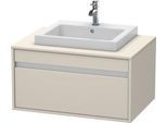 Duravit Ketho Konsolenwaschtischunterbau wandhängend Taupe Matt 800x550x426 mm - KT679409191 KT679409191