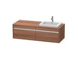 Duravit Ketho Konsolenwaschtischunterbau wandhängend Nussbaum Matt 1400x550x426 mm - KT6797R7979 KT6797R7979