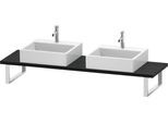 Duravit L-Cube Konsole Eiche Schwarz Matt 800x480x30 mm - LC105C01616 LC105C01616