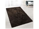 floordirekt Shaggy-Teppich Prestige Braun