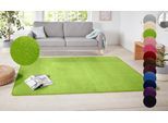 Teppich HANSE HOME "Shashi" Gr. 1, grün, B:67cm H:8,5mm L:120cm, Kunstfaser, Teppiche, Teppich, Kurzflor, Unifarben, Läufer, weich, Esszimmer, Kinderzimmer, Flur