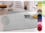 Teppich HANSE HOME "Fancy" Gr. 2, grau, B:80cm H:7mm L:150cm, Kunstfaser, Teppiche, Teppich, Kurzflor, Läufer, uni, gekettelt, Wohnzimmer, Schlafzimmer, Esszimmer