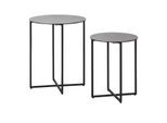 Jette Home Beistelltisch Set Twins II ¦ grau ¦ Maße (cm): H: 60 Ø: 50