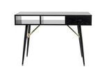 Livetastic Konsole , Schwarz , Metall, Holzwerkstoff , furniert , 110x75x110 cm , Kleinmöbel