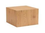 Xora Beistelltisch , Eichefarben , Holzwerkstoff , rechteckig , Sockel , 60x40x60 cm , Wohnzimmer, Wohnzimmertische, Beistelltische