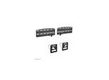 Neomounts WL30-265BL1 mounting kit - Ultra-Flat fixed - for digital signage LCD panel / LCD display - black 60 kg 43"-85" From 150 x 100 mm