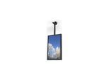 HI-ND mounting component - portrait - for digital signage LCD panel - black RAL 9005 49"
