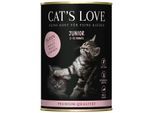 CAT'S LOVE Nassfutter Katze Junior Huhn 24x400 g