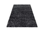 Xxxl Hochflorteppich , Anthrazit , Textil , Uni , rechteckig , 60x110 cm , Oeko-Tex® Standard 100 , für Fußbodenheizung geeignet, schmutzabweisend, für Hausstauballergiker geeignet, lichtunempfindlich, antistatisch, pflegeleicht, strapazierfähig, leicht zusammenrollbar , Teppiche Und Böden, Teppiche, Hochflorteppiche & Shaggys