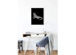 Komar Bild »Iguana Black«, Tiere, (1 St.), Wandbild zur Dekoration - ohne Rahmen