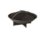 Landmann Feuerkorb , Schwarz , Metall , rund , 35 cm , Tragegriffe, hitzebeständig , Freizeit, Campingzubehör, Feuerschalen