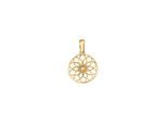 Kettenanhänger VIVANCE "375/- Gelbgold glanz Lebensblume", gelb, Schmuckanhänger, Damen, one-size, Gold, 0,6 g, Kettenanhänger