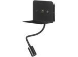 Xxxl Led-Wandleuchte , Schwarz , Metall , 13x46x16 cm , Lampen & Leuchten, Innenbeleuchtung, Wandleuchten