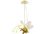 Globo Led-Hängeleuchte , Multicolor , Kunststoff , Biene , 95 mm , F , 36x120 cm , Lampen & Leuchten, Innenbeleuchtung, Hängeleuchten, Pendelleuchten