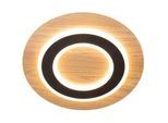 Novel Led-Deckenleuchte , Naturfarben, Schwarz , Metall, Holzwerkstoff , Uni , rund , F , RoHS, Ce , Lampen & Leuchten, Leuchtenserien