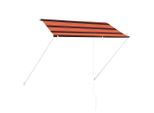 vidaXL Einziehbare Markise 250×150 cm Orange und Braun
