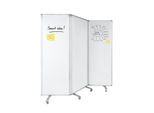 Master of Boards Mobile Trennwand Whiteboard 3-teilig