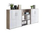 Aktenschrank Office Edition Sw Set 9 Eiche/Weiß