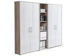 Aktenschrank Office Edition Sw Set 10 Eiche/Weiß