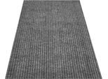 Läufer ANDIAMO "Marlo, Made in Belgium", grau, B:100cm H:7mm L:400cm, Obermaterial: 100% Polypropylen, Teppiche, Schmutzfangläufer, Schmutzfangläufer, gestreift, robust, In- und Outdoor geeignet