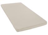 Spannbettlaken ANIMAL "Melone in Gr. 70x140, 90x200, 140x200 oder 180x200 cm", beige (creme), B:180-200cm L:200cm, Mako-Jersey, Obermaterial: 100% Baumwolle, Laken, Baumwolle, Matratzen bis 10 cm Höhe, Spannbetttuch auch für Kinder