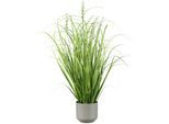 Kunstgras CREATIV GREEN "Grasbusch mit Salvienblüten", grün, H:60cm, Kunststoff, Kunstpflanzen, mit detailgetreuen Blüten und Grashalmen