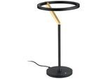 Helestra Led-Tischleuchte , Schwarz, Goldfarben , Metall , F , 38 cm , Lampen & Leuchten, Innenbeleuchtung, Tischlampen