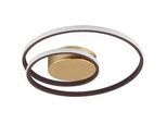 Xxxl Led-Deckenleuchte , Goldfarben, Rostfarben , Metall , F , 7 cm , 4-fach schaltbar , Lampen & Leuchten, LED Beleuchtung, LED-Deckenleuchten