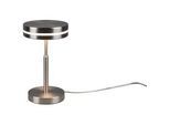 Trio Leuchten Led-Tischleuchte , Nickelfarben , Metall , F , 25 cm , Schnurschalter , Lampen & Leuchten, Innenbeleuchtung, Tischlampen
