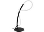 Eglo Tischleuchte , Schwarz, Weiß , Metall, Kunststoff , länglich , 73 cm , Kippschalter , Lampen & Leuchten, Innenbeleuchtung, Tischlampen, Tischlampen