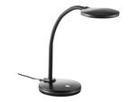 Novel Led-Tischleuchte , Schwarz , Kunststoff , rund , G , 13.2x35x18 cm , Ce , 3 Helligkeitsstufen, Touch-Schalter (on/off), Flexarm , Lampen & Leuchten, Leuchtenserien