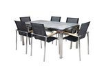 greemotion Sitzgruppe Sydney, silber Textilene, Metall, 7-teilig