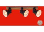 BRILONER LEUCHTEN LED Deckenspot "TEMPA", schwarz (schwarz, holzfarben), Lampen