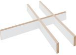 Schubladeneinsatz TOJO "cargo", weiß, B:34cm H:4cm T:29cm, MDF, Schubladeneinsätze, Schubladeneinsatz, Einsatz Schublade für die Serie cargo