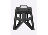 Trittleiter HEINE HOME, schwarz, B:39cm H:33,5cm, Kunstfaser, Leitern