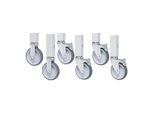Rau Rollensatz mit Expander, 2 Bock- und 4 Lenkrollen mit Feststeller (09-RS125EP-4LF-2B)