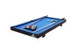 Billardtisch Blau/Schwarz